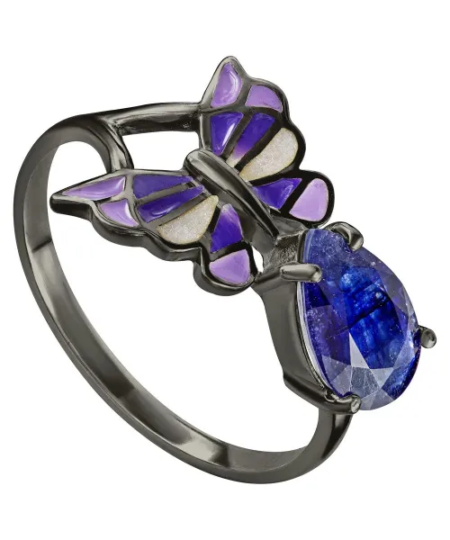 Женские Кольца_Серебро .925_САПФИР__1-Лазурит-Онлайн