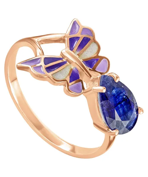 Женские Кольца_Серебро .925_САПФИР__1-Лазурит-Онлайн