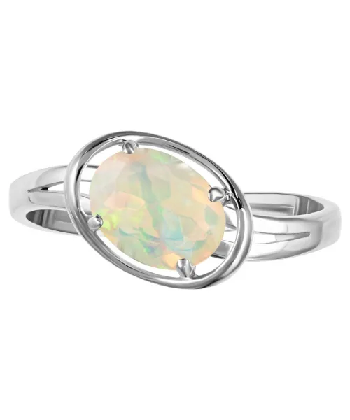 Женские Кольца_Серебро .925_ОПАЛ__2-Лазурит-Онлайн