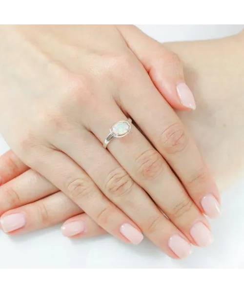 Женские Кольца_Серебро .925_ОПАЛ__5-Лазурит-Онлайн
