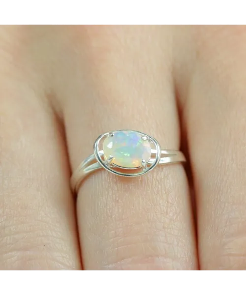 Женские Кольца_Серебро .925_ОПАЛ__7-Лазурит-Онлайн
