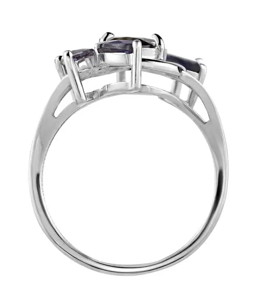 Женские Кольца_Серебро .925_ИОЛИТ__4-Лазурит-Онлайн