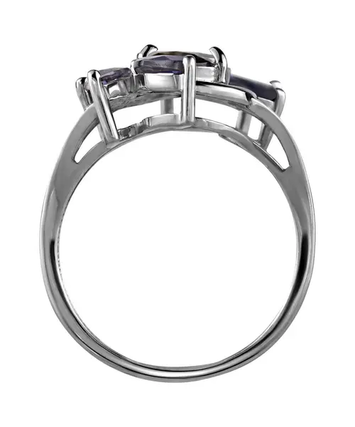 Женские Кольца_Серебро .925_ИОЛИТ__4-Лазурит-Онлайн