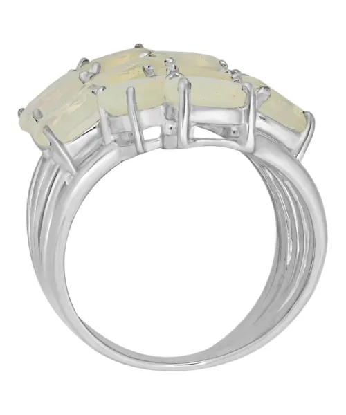 Женские Кольца_Серебро .925_ОПАЛ__4-Лазурит-Онлайн