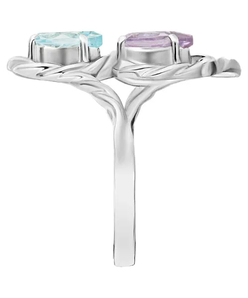 Женские Кольца_Серебро .925_АМЕТИСТ__4-Лазурит-Онлайн