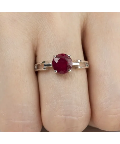 Женские Кольца_Серебро .925_РУБИН__6-Лазурит-Онлайн