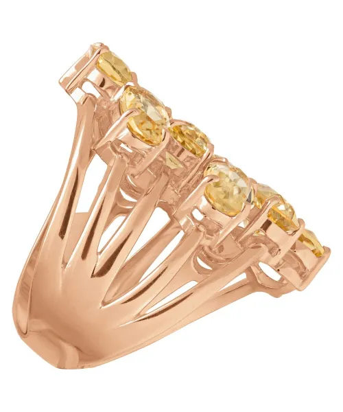 Женские Кольца_Серебро .925_ЦИТРИН__5-Лазурит-Онлайн