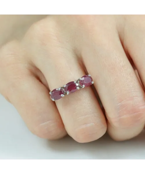 Женские Кольца_Серебро .925_РУБИН__5-Лазурит-Онлайн