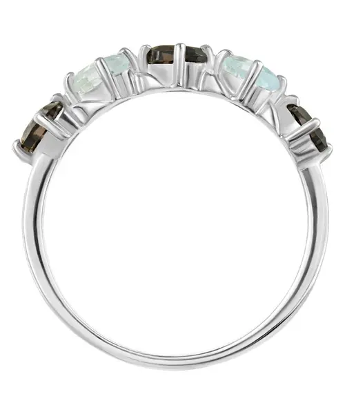 Женские Кольца_Серебро .925_РАУХТОПАЗ__3-Лазурит-Онлайн