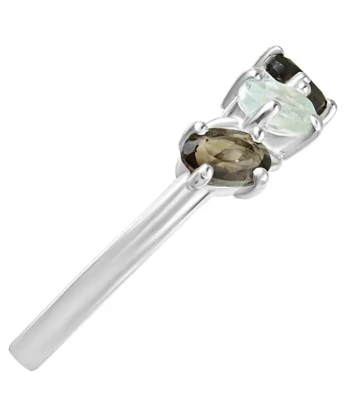 Женские Кольца_Серебро .925_РАУХТОПАЗ__4-Лазурит-Онлайн