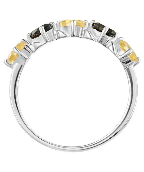 Женские Кольца_Серебро .925_РАУХТОПАЗ__3-Лазурит-Онлайн