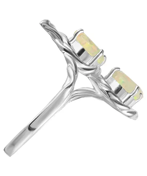 Женские Кольца_Серебро .925_ОПАЛ__4-Лазурит-Онлайн