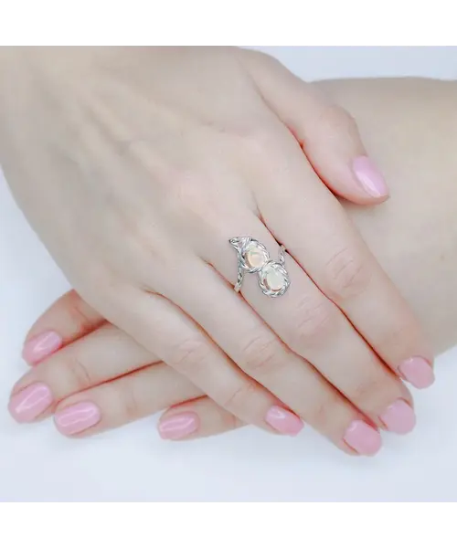 Женские Кольца_Серебро .925_ОПАЛ__5-Лазурит-Онлайн