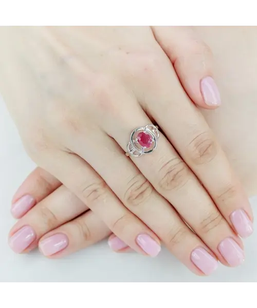 Женские Кольца_Серебро .925_РУБИН__5-Лазурит-Онлайн