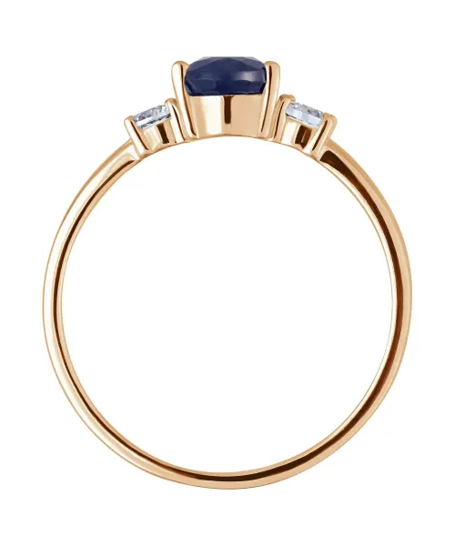 Женские Кольца_Серебро .925_САПФИР_Нанокристалл_4-Лазурит-Онлайн