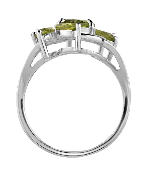 Женские Кольца_Серебро .925_ХРИЗОЛИТ__3-Лазурит-Онлайн