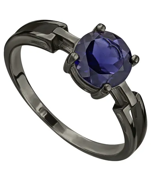 Женские Кольца_Серебро .925_ИОЛИТ__1-Лазурит-Онлайн