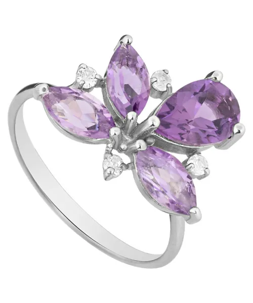 Женские Кольца_Серебро .925_АМЕТИСТ_Нанокристалл_1-Лазурит-Онлайн