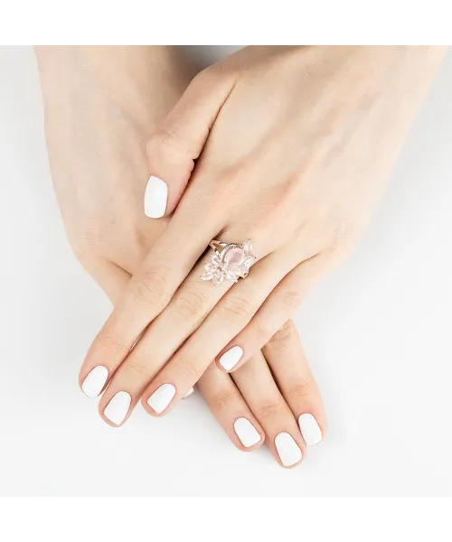 Женские Кольца_Серебро .925_КВАРЦ__7-Лазурит-Онлайн