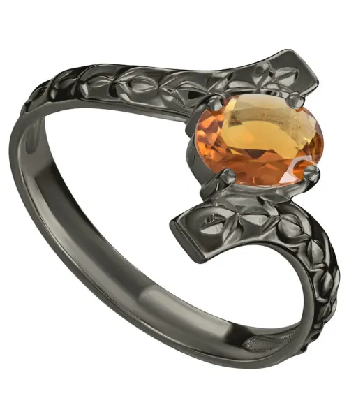 Женские Кольца_Серебро .925_ЦИТРИН__1-Лазурит-Онлайн