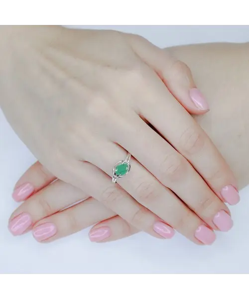 Женские Кольца_Серебро .925_ИЗУМРУД__5-Лазурит-Онлайн