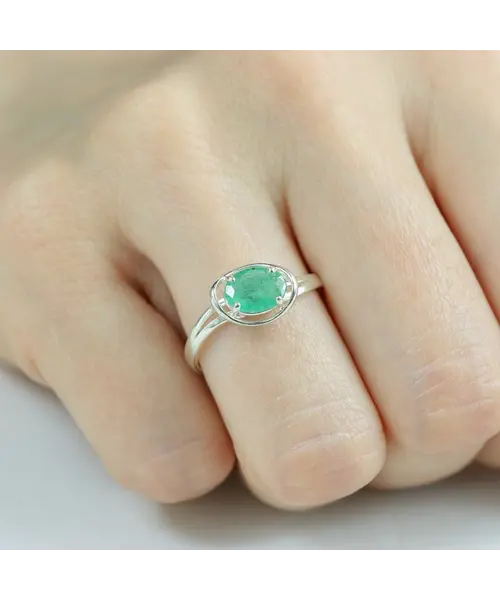 Женские Кольца_Серебро .925_ИЗУМРУД__6-Лазурит-Онлайн