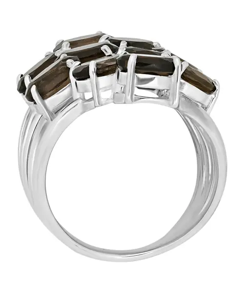 Женские Кольца_Серебро .925_РАУХТОПАЗ__4-Лазурит-Онлайн