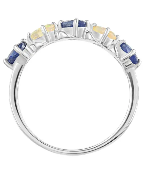 Женские Кольца_Серебро .925_ОПАЛ__3-Лазурит-Онлайн