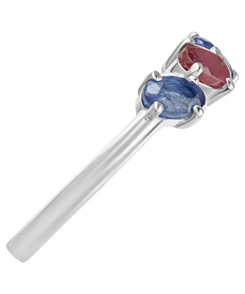 Женские Кольца_Серебро .925_РУБИН__4-Лазурит-Онлайн