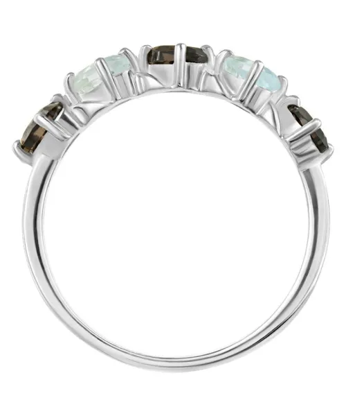 Женские Кольца_Серебро .925_РАУХТОПАЗ__3-Лазурит-Онлайн