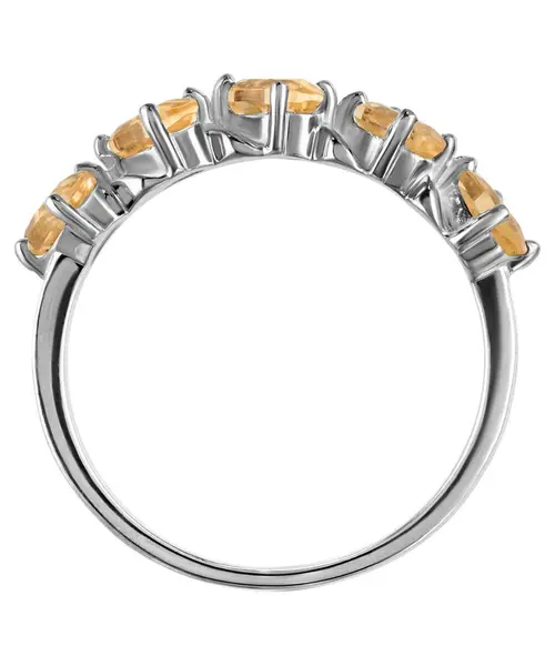 Женские Кольца_Серебро .925_ЦИТРИН__4-Лазурит-Онлайн