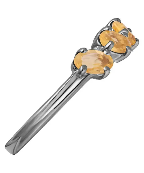 Женские Кольца_Серебро .925_ЦИТРИН__5-Лазурит-Онлайн