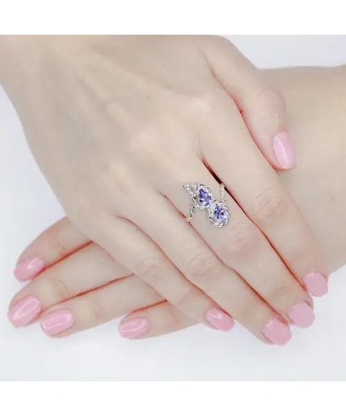 Женские Кольца_Серебро .925_ТАНЗАНИТ__5-Лазурит-Онлайн