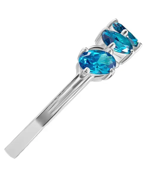 Женские Кольца_Серебро .925__Нанокристалл_3-Лазурит-Онлайн