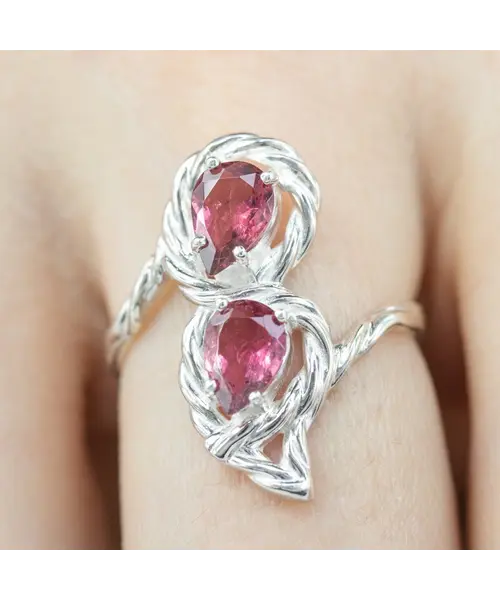 Женские Кольца_Серебро .925_ТУРМАЛИН__6-Лазурит-Онлайн