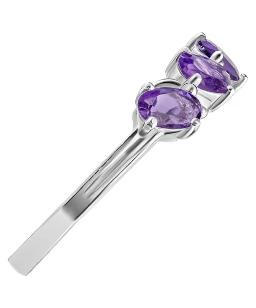 Женские Кольца_Серебро .925_АМЕТИСТ__3-Лазурит-Онлайн