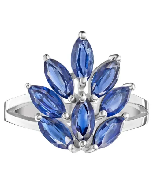 Женские Кольца_Серебро .925_КИАНИТ__2-Лазурит-Онлайн