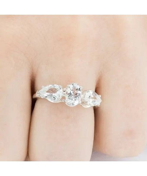 Женские Кольца_Серебро .925_АКВАМАРИН_Нанокристалл_5-Лазурит-Онлайн