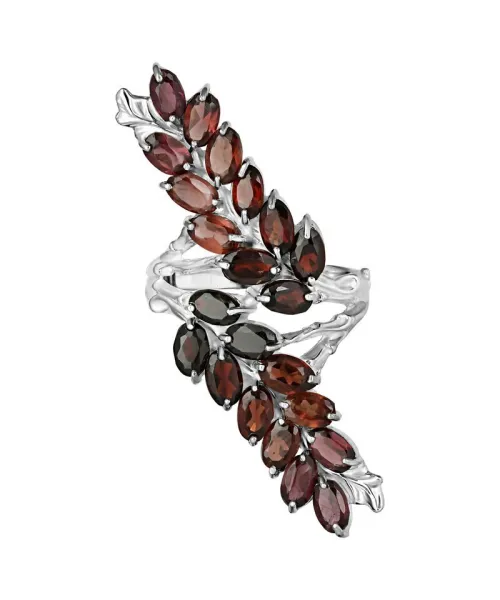 Женские Кольца_Серебро .925_ГРАНАТ__2-Лазурит-Онлайн