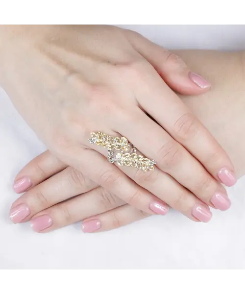 Женские Кольца_Серебро .925_ЦИТРИН__6-Лазурит-Онлайн