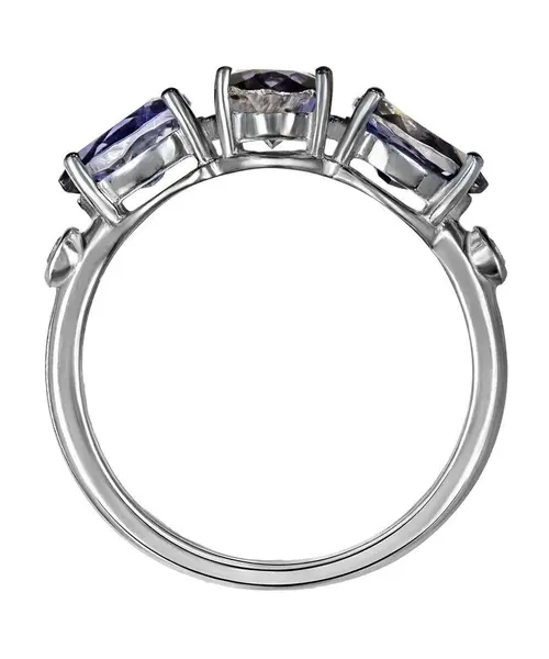 Женские Кольца_Серебро .925_ИОЛИТ_Нанокристалл_3-Лазурит-Онлайн