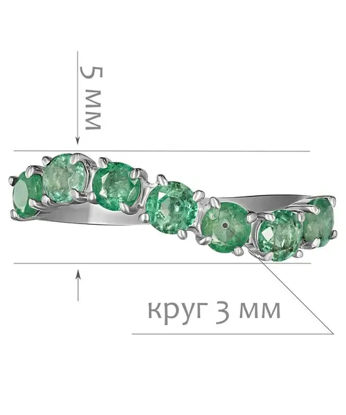 Женские Кольца_Серебро .925_ИЗУМРУД__2-Лазурит-Онлайн