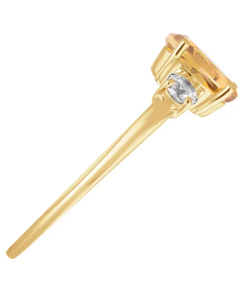 Женские Кольца_Серебро .925_ЦИТРИН_Нанокристалл_5-Лазурит-Онлайн