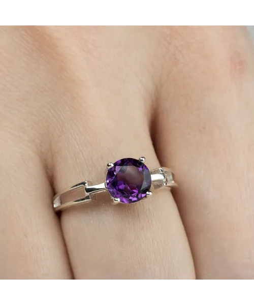 Женские Кольца_Серебро .925_АМЕТИСТ__6-Лазурит-Онлайн
