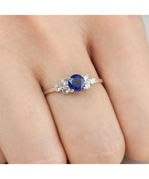 Женские Кольца_Серебро .925_САПФИР_Нанокристалл_6-Лазурит-Онлайн