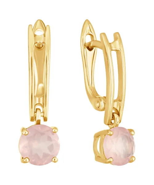 Женские Серьги_Серебро .925_КВАРЦ__2-Лазурит-Онлайн