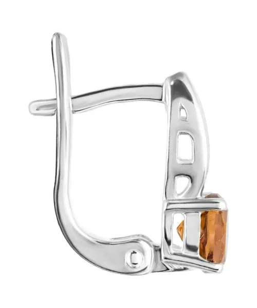 Женские Серьги_Серебро .925_ЦИТРИН__2-Лазурит-Онлайн