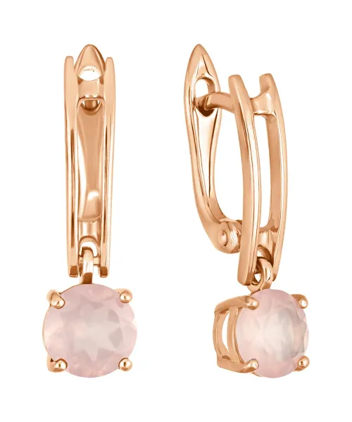 Женские Серьги_Серебро .925_КВАРЦ__2-Лазурит-Онлайн