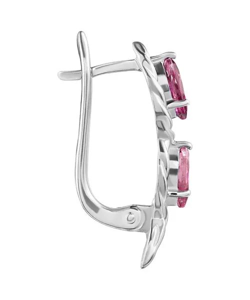 Женские Серьги_Серебро .925_ТУРМАЛИН__2-Лазурит-Онлайн