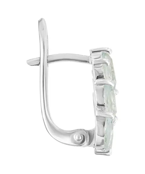 Женские Серьги_Серебро .925_АКВАМАРИН__2-Лазурит-Онлайн